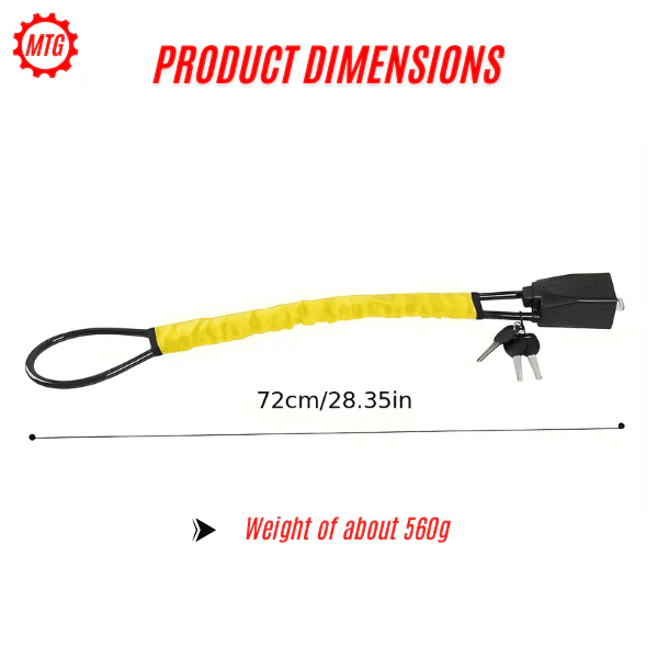 Seat Belt Steering Wheel Lock – Quick Locking Anti-Theft Strap - Image 2